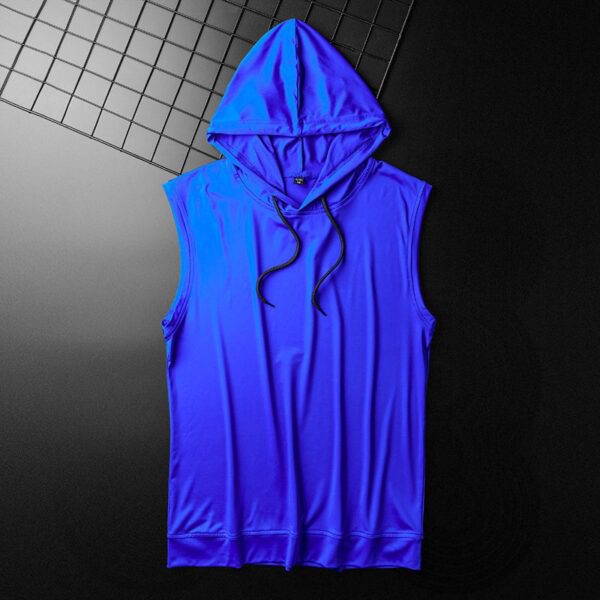 Sports Hooded Vest Men Loose Sleeveless - Image 8
