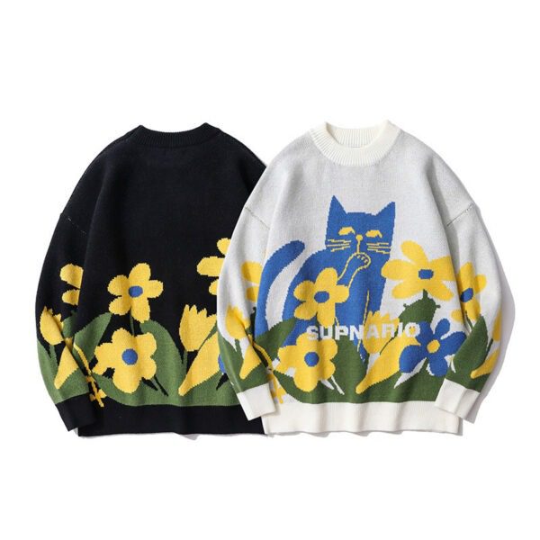 Pullover Long-sleeved Loose-fitting Sweaters For Men And Women - Image 3