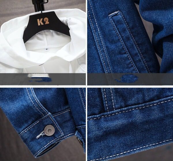 Men's Denim Jacket Loose Jacket Student Clothes Men - Image 4