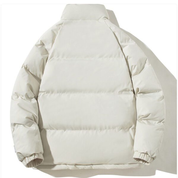 Couples Stand-up Collar Coat With Pockets Fashion Winter Warm Plush Thickened Jacket For Women Men Loose Outwear Top Clothing - Image 7