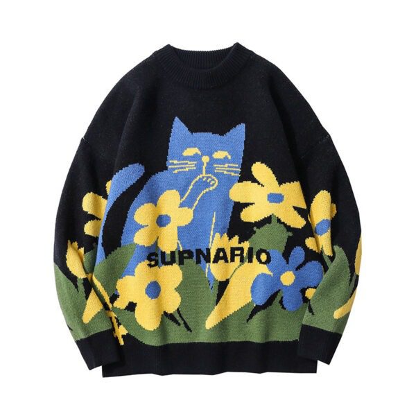 Pullover Long-sleeved Loose-fitting Sweaters For Men And Women - Image 9