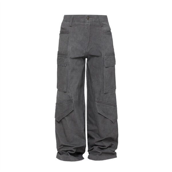 Fashion Work Wide Leg Punk Pants Men - Image 9