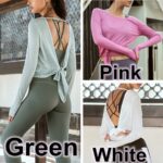 Elegant Backless Knot Yoga Tops for Women - Perfect for Running and Fitness