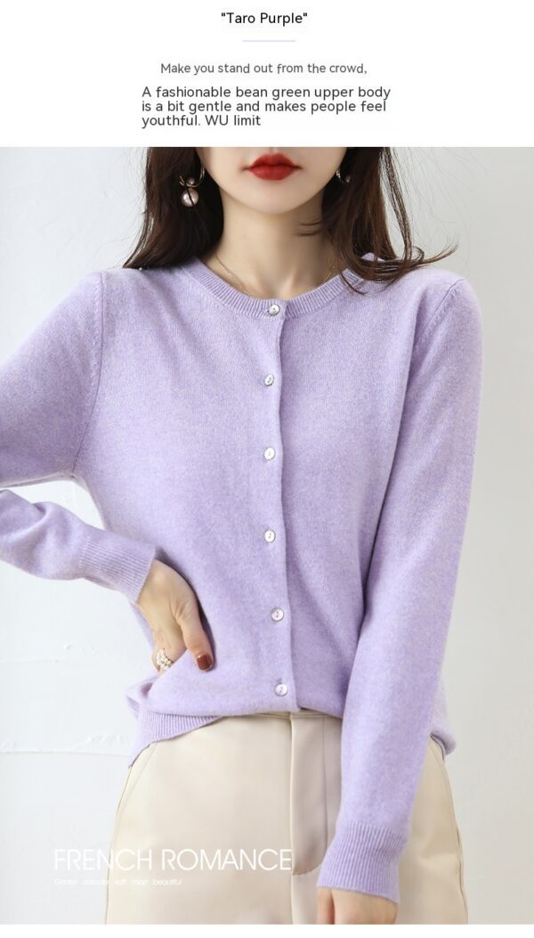 Women's Cardigan Sweater Coat Short Knitwear - Image 9