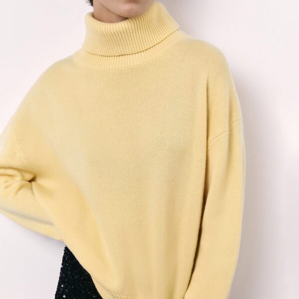Winter Turtleneck Sweater Fashion Personality Long Sleeve Knitted - Image 9