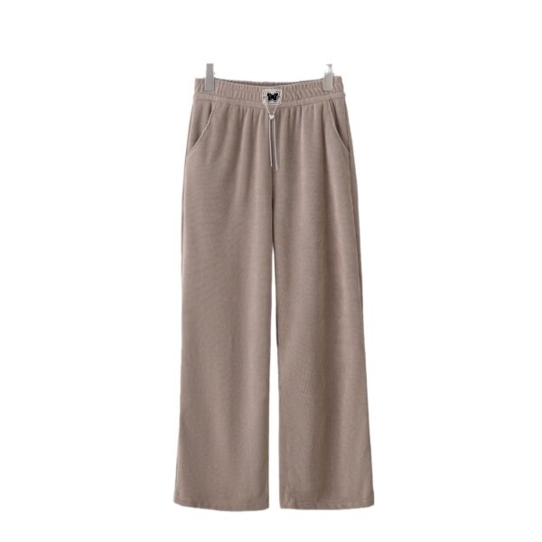 Loose Slimming Straight Pants Mop Thin European Cotton Velvet - Image 7