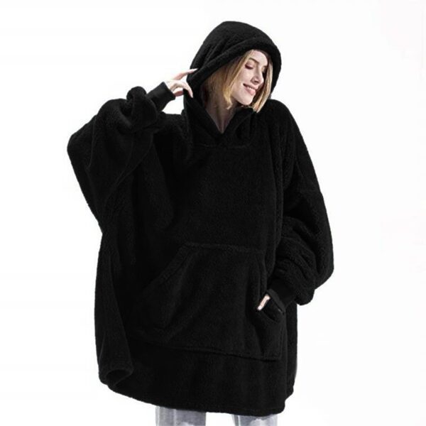 Winter Hoodie Sweatshirt With Big Pocket Women Hooded Tops Clothes - Image 10