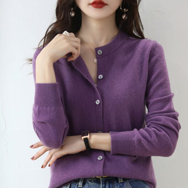 Women's Cardigan Sweater Coat Short Knitwear - Image 10