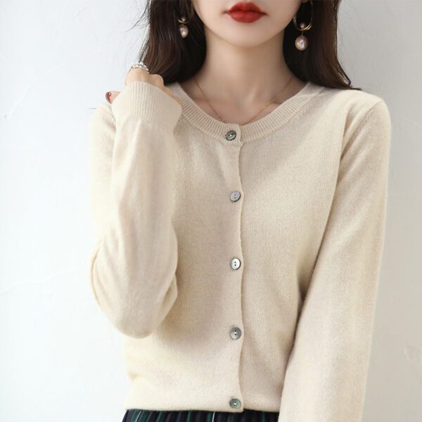 Women's Cardigan Sweater Coat Short Knitwear - Image 6