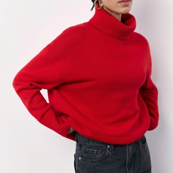 Winter Turtleneck Sweater Fashion Personality Long Sleeve Knitted - Image 2