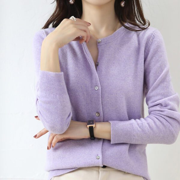 Women's Cardigan Sweater Coat Short Knitwear - Image 2