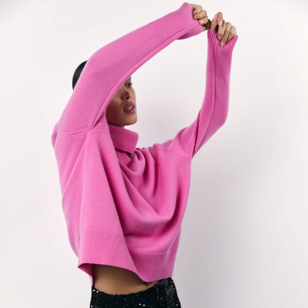 Winter Turtleneck Sweater Fashion Personality Long Sleeve Knitted - Image 6