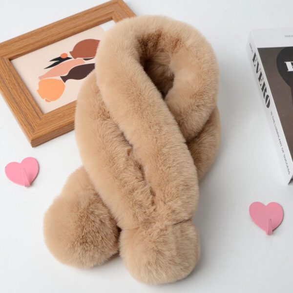 Imitate Rex Rabbit Fur Scarf Thickened Warm Plush - Image 4