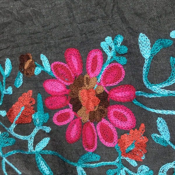 Indian Nibor Cotton And Linen Scarf - Image 5