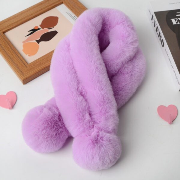 Imitate Rex Rabbit Fur Scarf Thickened Warm Plush - Image 10