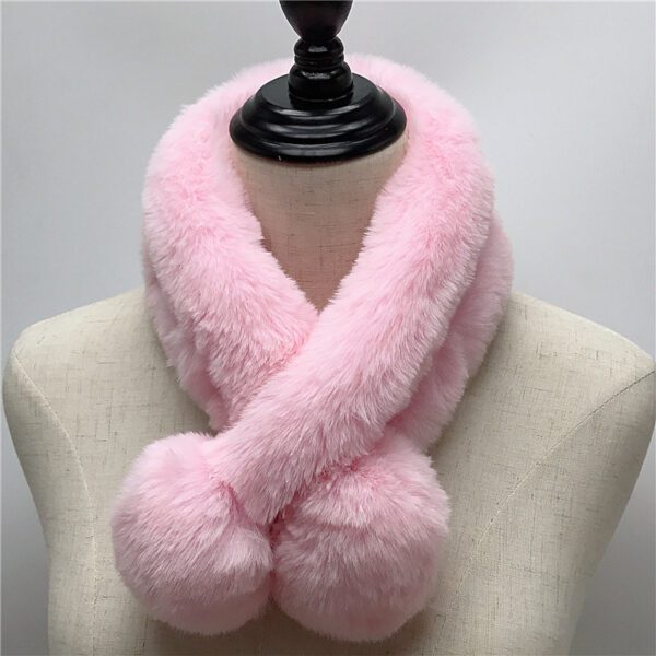 Imitate Rex Rabbit Fur Scarf Thickened Warm Plush - Image 7