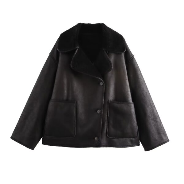 Women's Retro Fashion Button Double-sided Coat - Image 6