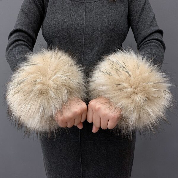 Imitation Rabbit Hair Wristband Cuffs And Wrist Covers - Image 8