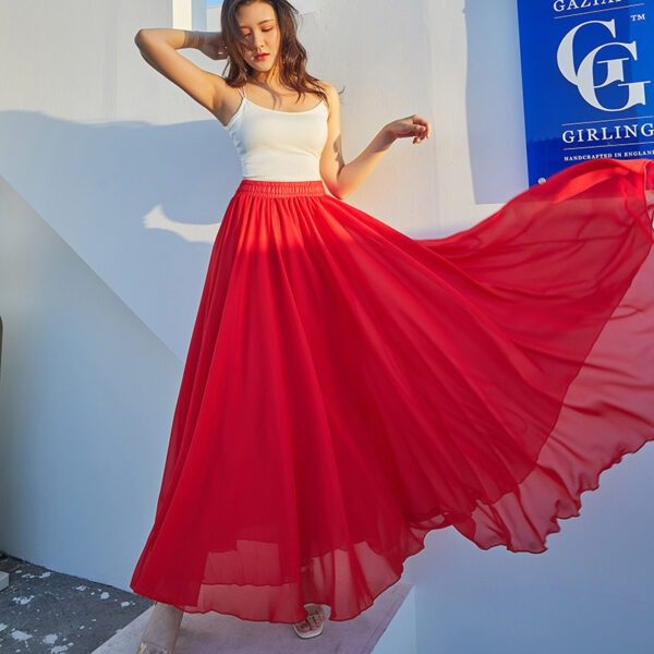 Fashion Personalized Chiffon Dance Skirt For Women - Image 4