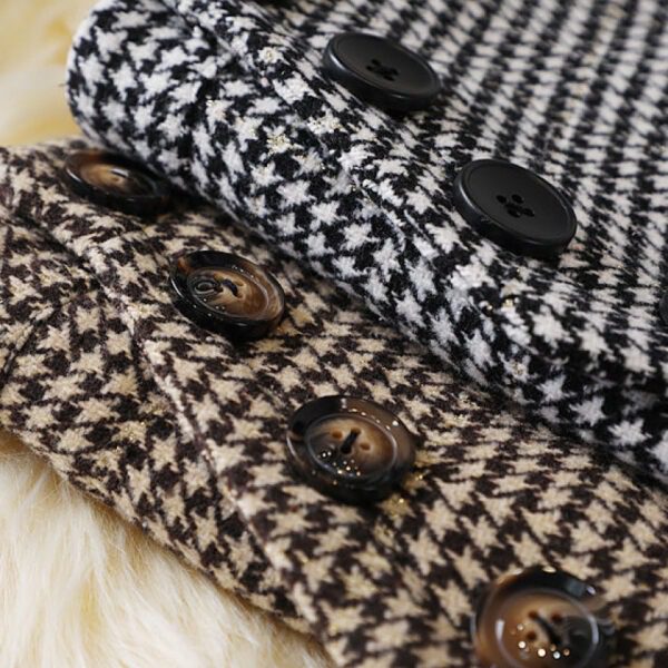 Design Houndstooth Midi Skirt For Women - Image 5