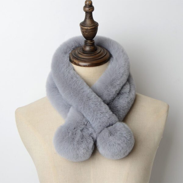 Imitate Rex Rabbit Fur Scarf Thickened Warm Plush - Image 8