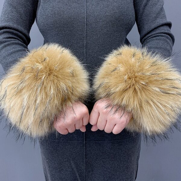 Imitation Rabbit Hair Wristband Cuffs And Wrist Covers - Image 7