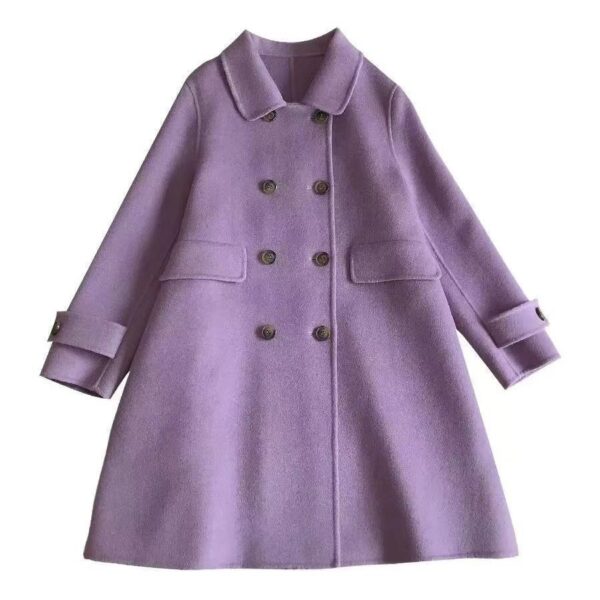 Mid-length Korean Style Doll Collar Autumn And Winter Woolen Woolen Coat - Image 6