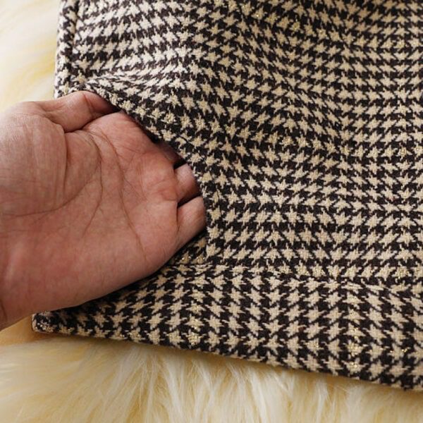 Design Houndstooth Midi Skirt For Women - Image 4