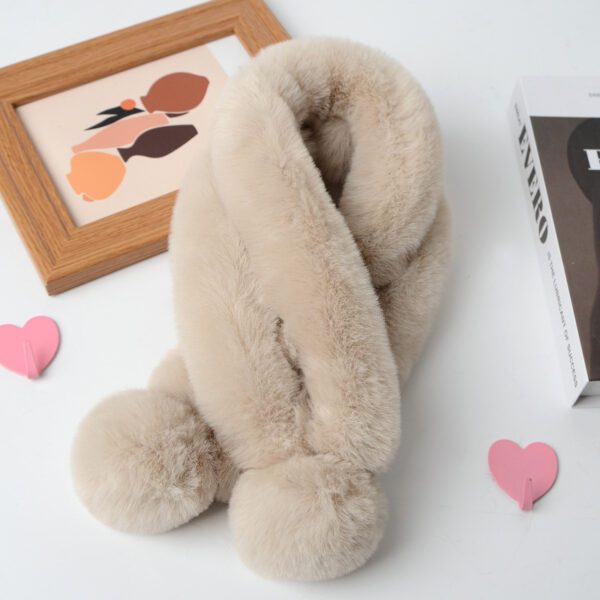Imitate Rex Rabbit Fur Scarf Thickened Warm Plush - Image 3