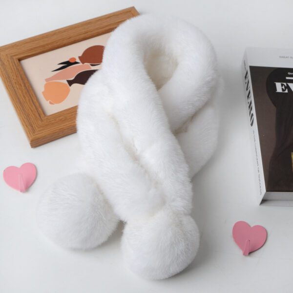 Imitate Rex Rabbit Fur Scarf Thickened Warm Plush - Image 2