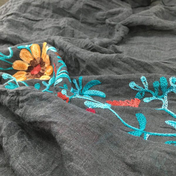 Indian Nibor Cotton And Linen Scarf - Image 10