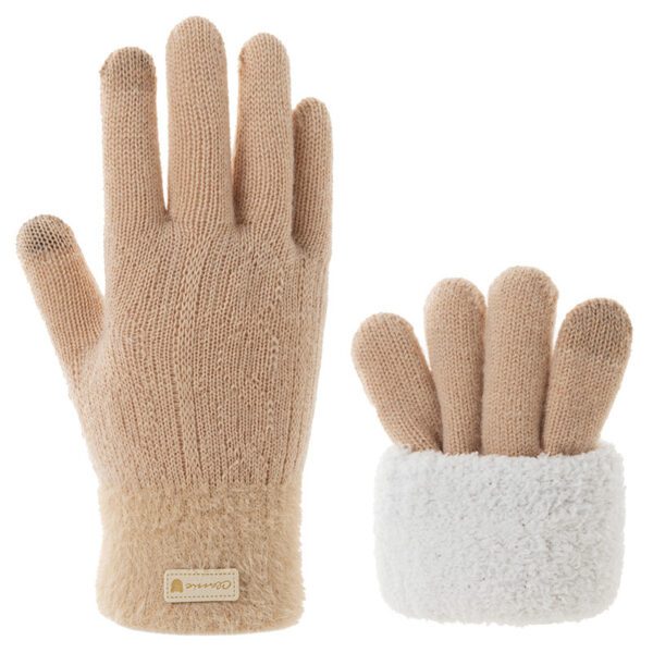 Student Riding Thickened Warm Double-layer Touch Screen Gloves - Image 5