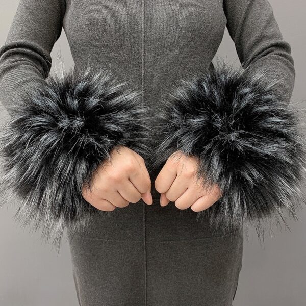 Imitation Rabbit Hair Wristband Cuffs And Wrist Covers - Image 9