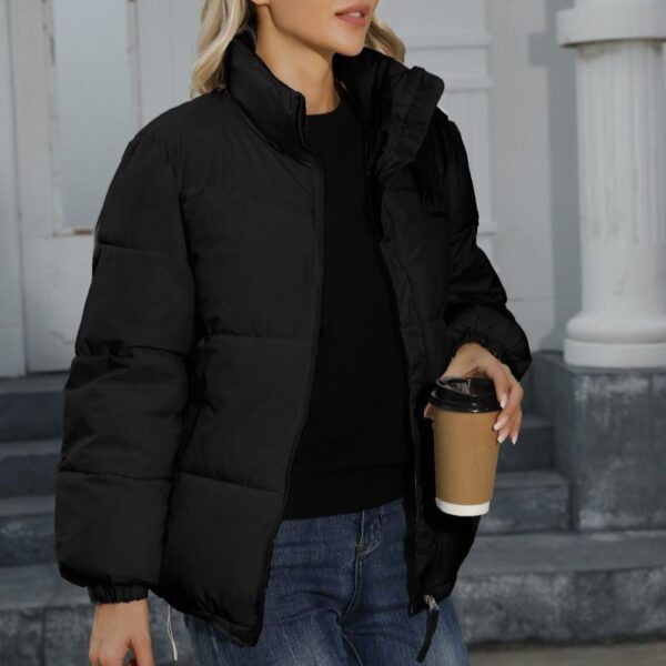 Winter Coat Women Casual Windproof Down Cotton Coat Warm Thickened Jacket Solid Outwear All-match Loose - Image 7