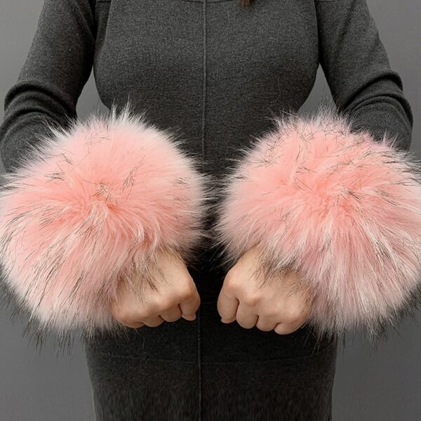 Imitation Rabbit Hair Wristband Cuffs And Wrist Covers - Image 3