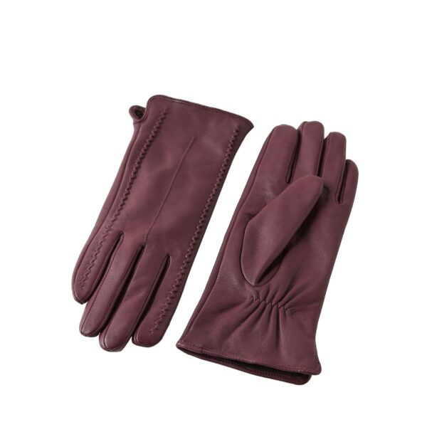 European And American Ladies Color Sheepskin Gloves Fashion Autumn And Winter Warm With Velvet - Image 9